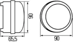 Hella Daytime Running Lamp Rh Md12/24 2Pt -Esptruck Shop c0727f6d6e6d40a29f439638a052db49