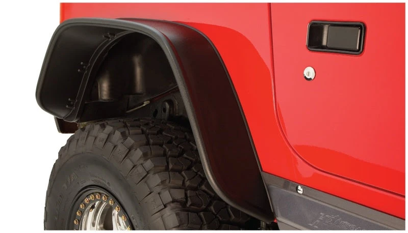 Bushwacker 97-06 Jeep TJ Flat Style Flares 2pc - Black 4 Bushwacker 97-06 Jeep TJ Flat Style Flares 2pc - Black - Image 2