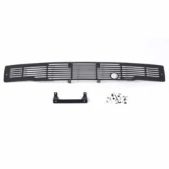 Putco 15-17 Ford F-150 - Stainless Steel Black Bar Design W/ Heater Plug Bumper Grille Inserts -Esptruck Shop c153af164d5b1b96c2b3249490cf8684