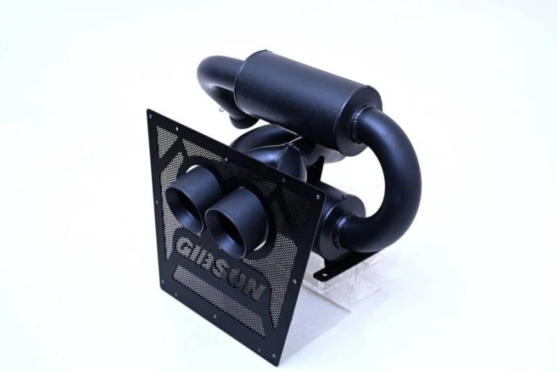 Gibson 2024 Cam-Am Maverick R 4in. T304 Stainless Round Dual Wall Slash-Cut Tip - Black Ceramic 4 Gibson 2024 Cam-Am Maverick R 4in. T304 Stainless Round Dual Wall Slash-Cut Tip - Black Ceramic - Image 2