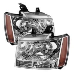Spyder Xtune Chevy Suburban 1500/2500 07-14 Crystal Headlights Chrome HD-JH-CSUB07-AM-C