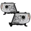 Spyder Toyota Tacoma 05-11 Projector Headlights - Light Bar DRL - Chrome PRO-YD-TT05V2-LB-C -Esptruck Shop ca37ef97af6c3ed57976c7deb3e62cfa
