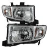 Spyder Xtune Honda Ridgeline 06-13 Crystal Headlights Chrome HD-JH-HRID06-AM-C