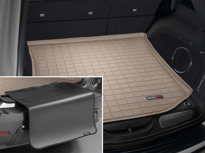 WeatherTech 11+ Jeep Grand Cherokee Cargo Liner W/ Bumper Protector - Tan 4 WeatherTech 11+ Jeep Grand Cherokee Cargo Liner W/ Bumper Protector - Tan - Image 2
