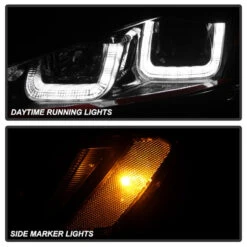 Spyder Volkswagen Golf VII 14-16 Projector Headlights DRL LED Red Stripe Blk PRO-YD-VG15-RED-DRL-BK -Esptruck Shop ccc9528d83f9fa624dc9018268c019a3