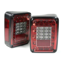Rugged Ridge Led Tail Light Set Smoke Jeep Wrangler