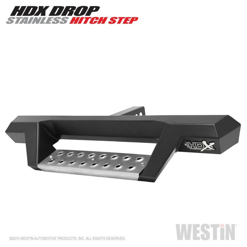 Westin HDX Stainless Drop Hitch Step 34in Step 2in Receiver - Textured Black 6 Westin HDX Stainless Drop Hitch Step 34in Step 2in Receiver - Textured Black - Image 4