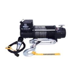Superwinch 11500 LBS 12V DC 3/8in X 80ft Synthetic Rope Tiger Shark 11500 Winch -Esptruck Shop d5129942b304963cf67f87edbd08b103