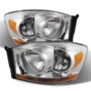 Spyder Xtune Dodge Ram 06-08 W/ Chrome Bezel & Amber Bar Headlights Chrome HD-JH-DRAM06-AM-C -Esptruck Shop d5dd564fbcfe2f42d8e34e912f98707b