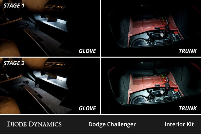 Diode Dynamics 09-14 Dodge Challenger Interior LED Kit Cool White Stage 1 6 Diode Dynamics 09-14 Dodge Challenger Interior LED Kit Cool White Stage 1 - Image 4