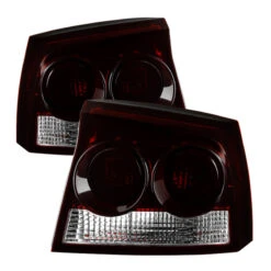 Spyder Xtune Dodge Charger 2009-2010 OEM Style Tail Lights Red Smoked ALT-JH-DC09-OE-RSM