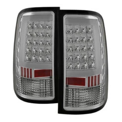 Spyder Xtune GMC Sierra 07-13 LED Tail Lights Chrome ALT-ON-GS07-G2-LED-C