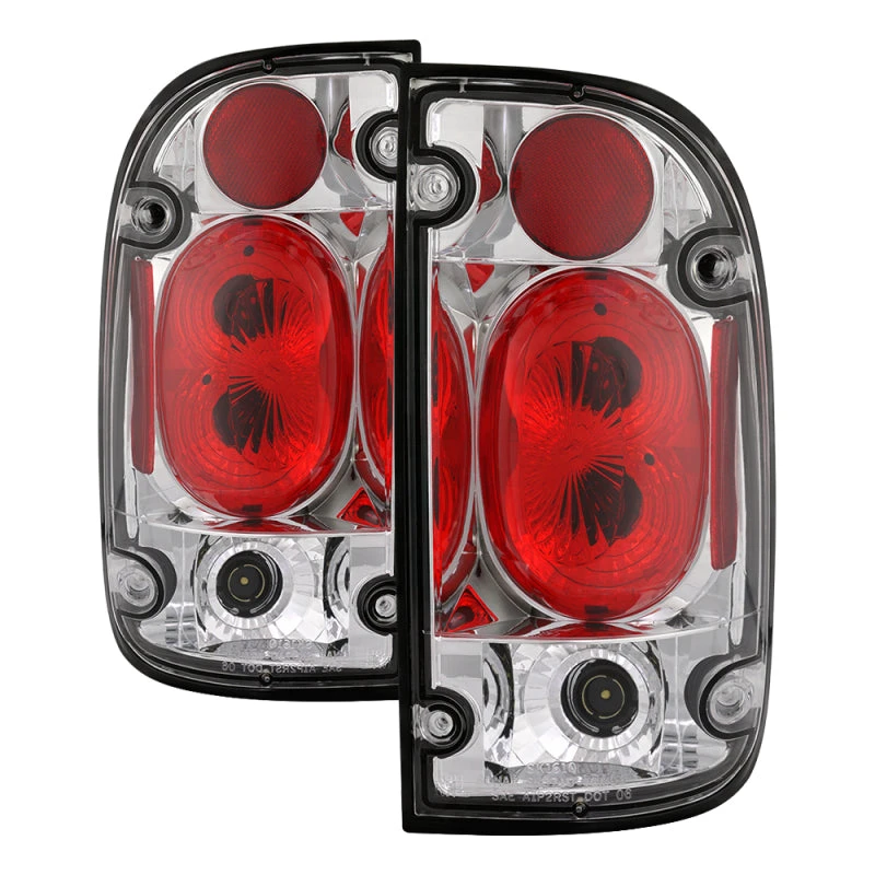 Spyder Toyota Tacoma 95-00 Euro Style Tail Lights Chrome ALT-YD-TT95-C 4 Spyder Toyota Tacoma 95-00 Euro Style Tail Lights Chrome ALT-YD-TT95-C - Image 2