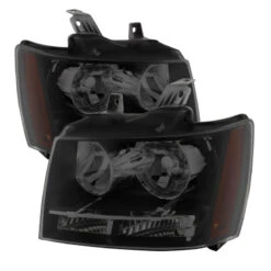 Spyder Xtune Chevy Suburban 1500/2500 07-14 Crystal Headlights Black Smoked HD-JH-CSUB07-AM-BSM