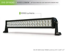 DV8 Offroad Chrome Series 20in Light Bar 120W Flood/Spot 3W LED -Esptruck Shop e0c29b01dddef3cf5b281b3d8a934d85