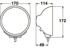 Hella Rallye 4000 Compact Black Driving Lamp W/ Bulb And Stone Shield 18 Hella Rallye 4000 Compact Black Driving Lamp W/ Bulb And Stone Shield -Esptruck Shop e121f9a9f9bf814abc4368497cd38b60