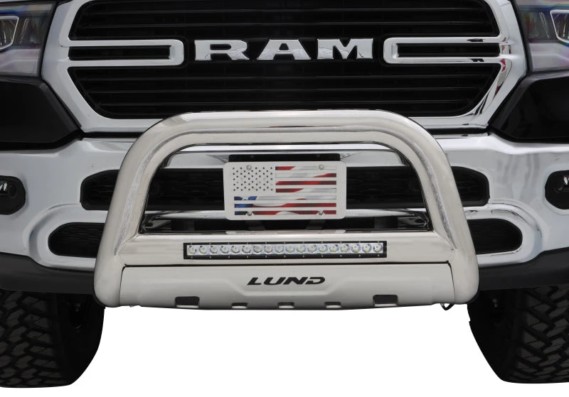 Lund GMC SIERRA 2500 HD BULL BAR W/ LIGHT & WIRING Stainless Steel 4 Lund GMC SIERRA 2500 HD BULL BAR W/ LIGHT & WIRING Stainless Steel - Image 2