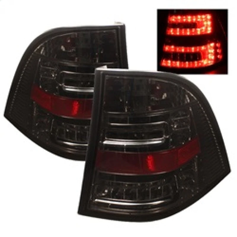 Spyder Mercedes Benz W163 M-Class ML 98-05 LED Tail Lights Smoke ALT-YD-MBW16398-LED-SM 4 Spyder Mercedes Benz W163 M-Class ML 98-05 LED Tail Lights Smoke ALT-YD-MBW16398-LED-SM - Image 2
