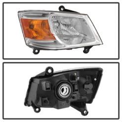 Spyder XTune Dodge Grand Caravan 08-10 Passenger Side Headlight -OEM Right HD-JH-DGC08-OE-R -Esptruck Shop e93a24353408ddd541387a5232f0d5c2