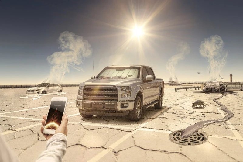 Husky Liners 19-24 RAM 1500 Classic Custom Fit Sunshade 5 Husky Liners 19-24 RAM 1500 Classic Custom Fit Sunshade - Image 3