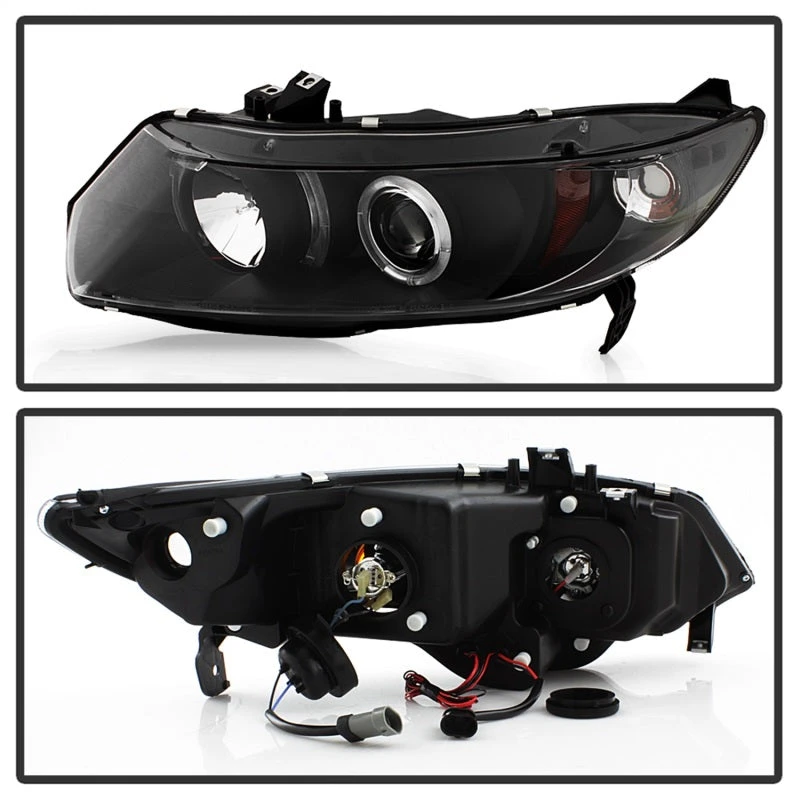 Spyder Honda Civic 06-08 2Dr Projector Headlights LED Halo Black High H1 Low H1 PRO-YD-HC06-2D-HL-BK 22 Spyder Honda Civic 06-08 2Dr Projector Headlights LED Halo Black High H1 Low H1 PRO-YD-HC06-2D-HL-BK - Image 20