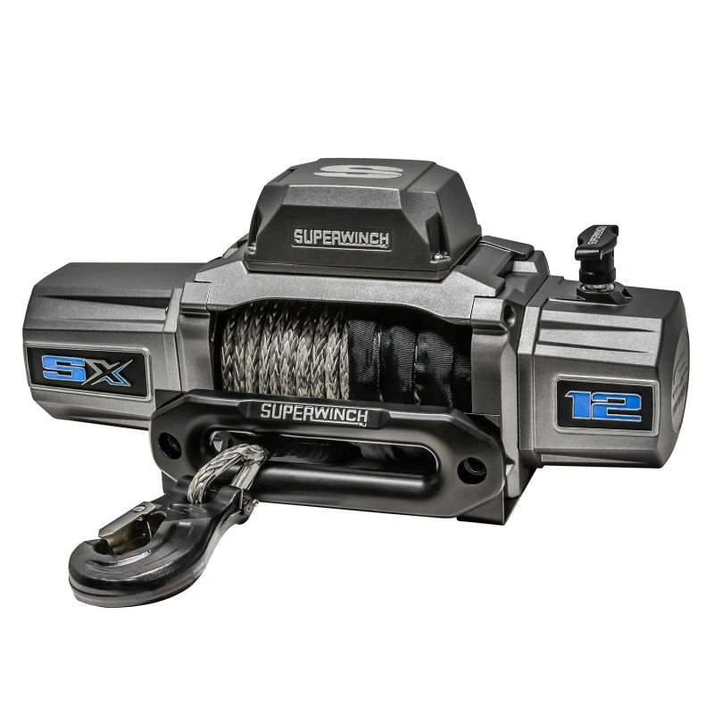 Superwinch 12000 LBS 12V DC 3/8in X 80ft Synthetic Rope SX 12000SR Winch - Graphite 5 Superwinch 12000 LBS 12V DC 3/8in X 80ft Synthetic Rope SX 12000SR Winch - Graphite - Image 3