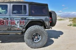 Fabtech 18+ Jeep JL 4WD Rear Steel Tube Fenders - Textured Black -Esptruck Shop eddd1bd917fa07b221f411b981a91831