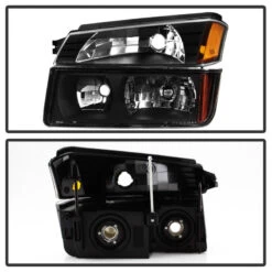Spyder XTune 02-06 Chevy Avalanche W/Cladding OEM Bumper Light & Headlights - (BLACK) (HD-JH-CAVA02-SET-BK) -Esptruck Shop eebb28f774c47cc9f5d01b5c6909750e