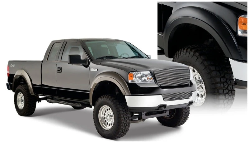 Bushwacker 04-08 Ford F-150 Styleside Extend-A-Fender Style Flares 4pc 66.0/78.0/96.0in Bed - Black 4 Bushwacker 04-08 Ford F-150 Styleside Extend-A-Fender Style Flares 4pc 66.0/78.0/96.0in Bed - Black - Image 2