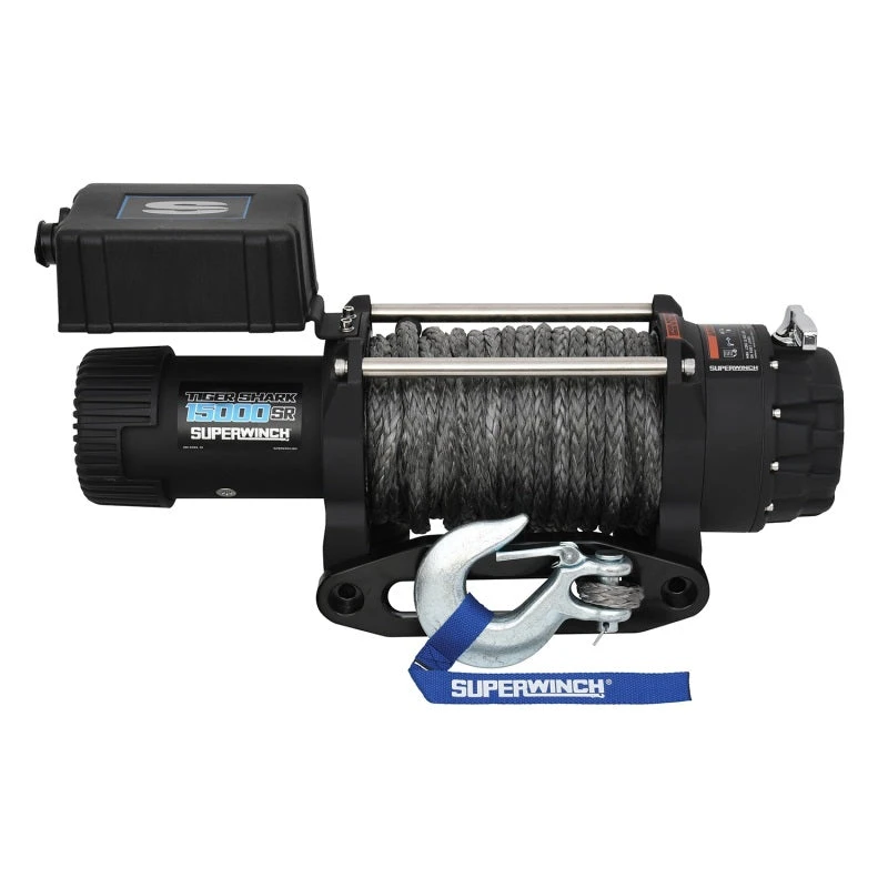 Superwinch 15000 LBS 12V DC 15/32in X 78ft Synthetic Rope Tiger Shark 15000SR Winch 13 Superwinch 15000 LBS 12V DC 15/32in X 78ft Synthetic Rope Tiger Shark 15000SR Winch - Image 11