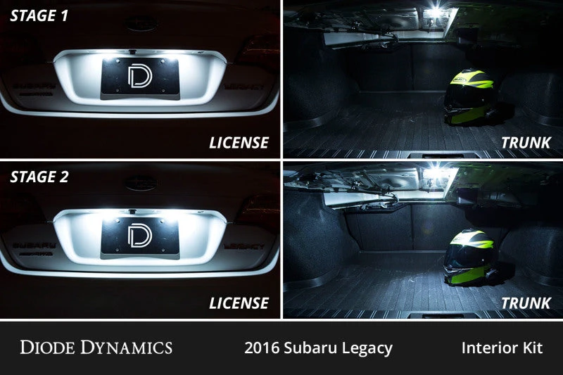 Diode Dynamics 15-19 Subaru Legacy Interior LED Kit Cool White Stage 2 5 Diode Dynamics 15-19 Subaru Legacy Interior LED Kit Cool White Stage 2 - Image 3