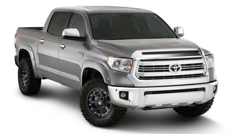 Bushwacker 16-18 Toyota Tundra Fleetside Pocket Style Flares 4pc 66.7/78.7/97.6in Bed - Silver Sky 6 Bushwacker 16-18 Toyota Tundra Fleetside Pocket Style Flares 4pc 66.7/78.7/97.6in Bed - Silver Sky - Image 4