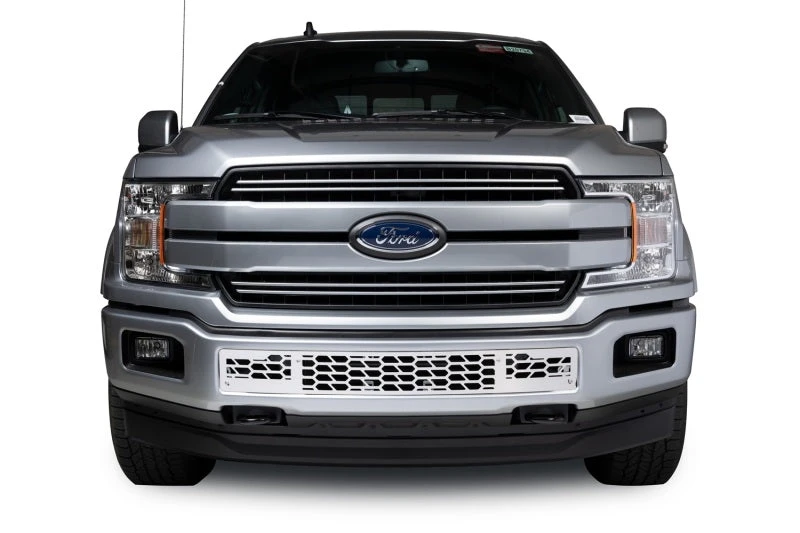 Putco 18-20 Ford F-150 - Hex Shield Style - Polished SS Bumper Grille Inserts 7 Putco 18-20 Ford F-150 - Hex Shield Style - Polished SS Bumper Grille Inserts - Image 5