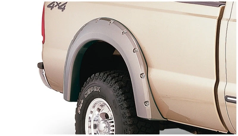 Bushwacker 99-07 Ford F-250 Super Duty Styleside Pocket Style Flares 4pc 81.0/96.0in Bed - Black 10 Bushwacker 99-07 Ford F-250 Super Duty Styleside Pocket Style Flares 4pc 81.0/96.0in Bed - Black - Image 8