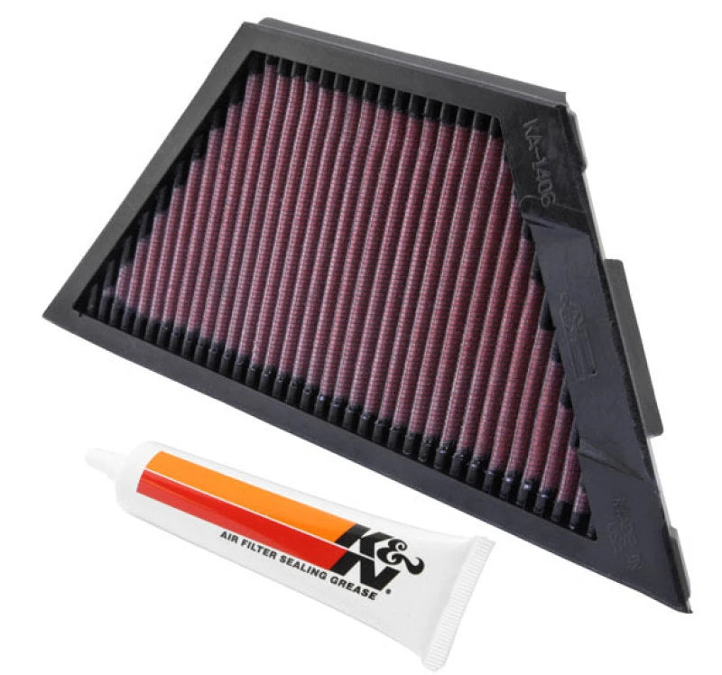 K&N Kawasaki ZX1rR Ninja/ZZR1400/1400GTR/ZX14R 11.25in O/S L X 4.75in O/S W Replacement Air Filter 6 K&N Kawasaki ZX1rR Ninja/ZZR1400/1400GTR/ZX14R 11.25in O/S L X 4.75in O/S W Replacement Air Filter - Image 4
