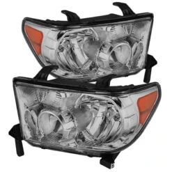 Spyder Xtune Toyota Tundra 07-13 OEM Style Headlights Chrome HD-JH-TTU07-AM-C