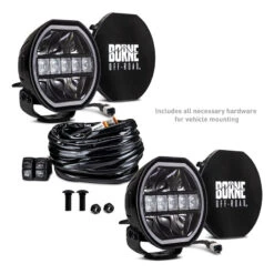 Borne Off-Road Light (Kit Of 2) 7in Round -Esptruck Shop fe71addfcb26de603c80893ed2b90453L
