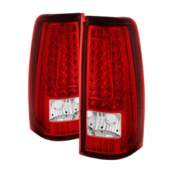 Spyder Xtune Chevy Silverado 1500/2500/3500 99-02 Version 2 LED Tail Lights Red Clear ALT-ON-CS99-G2-LED-RC