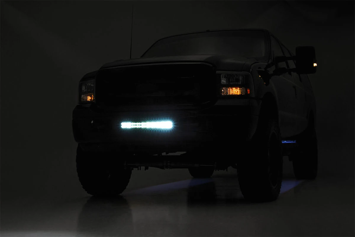 LED Light Kit - Bumper Mount - 20 In. Spectrum Dual Row - Ford F-250 F-350 Super Duty (05-07) 5 LED Light Kit - Bumper Mount - 20 In. Spectrum Dual Row - Ford F-250 F-350 Super Duty (05-07) - Image 3
