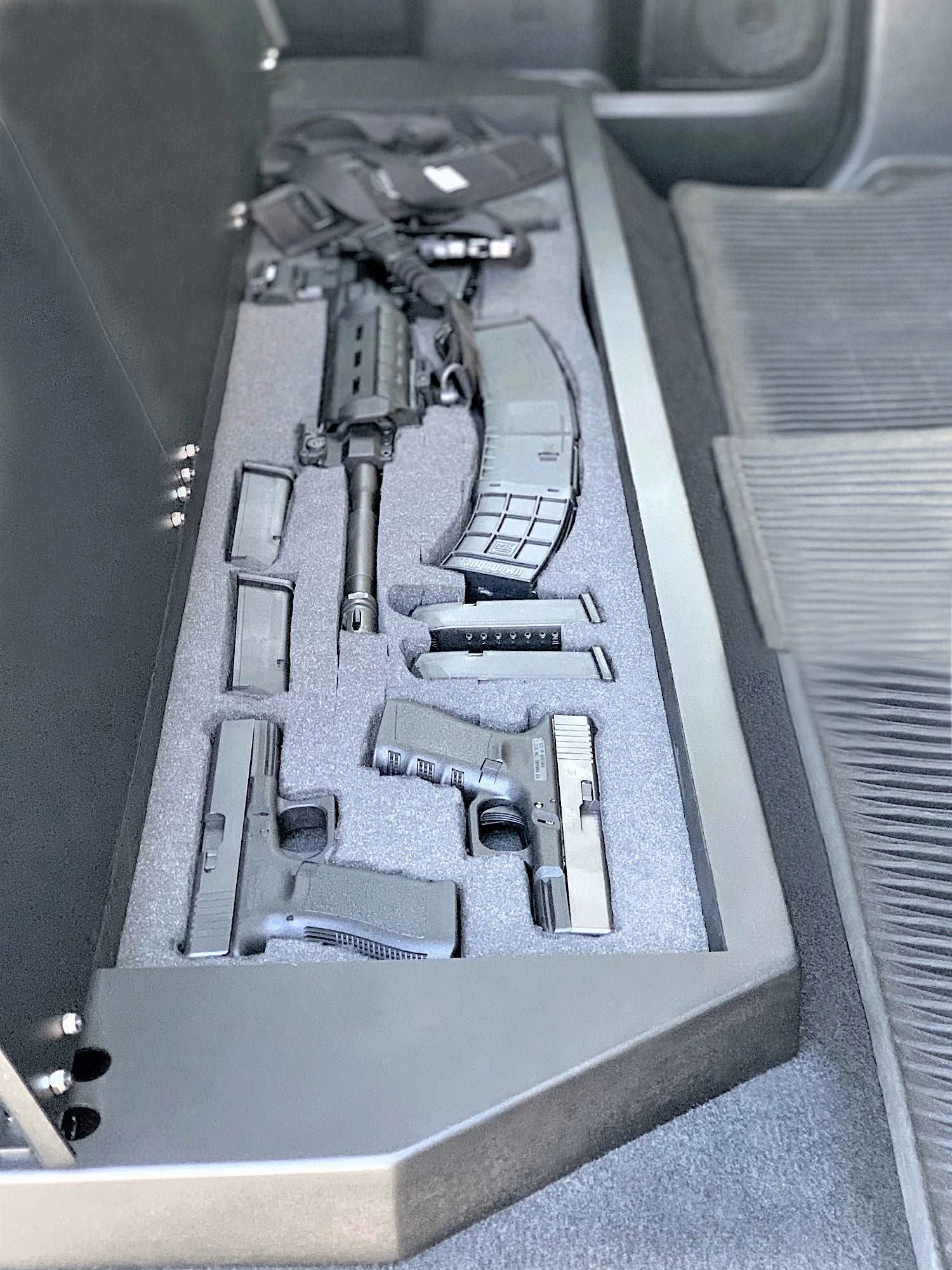 2014-2021 Toyota Tundra CrewMax Under Seat Long Box Lockable Storage 4 2014-2021 Toyota Tundra CrewMax Under Seat Long Box Lockable Storage - Image 2